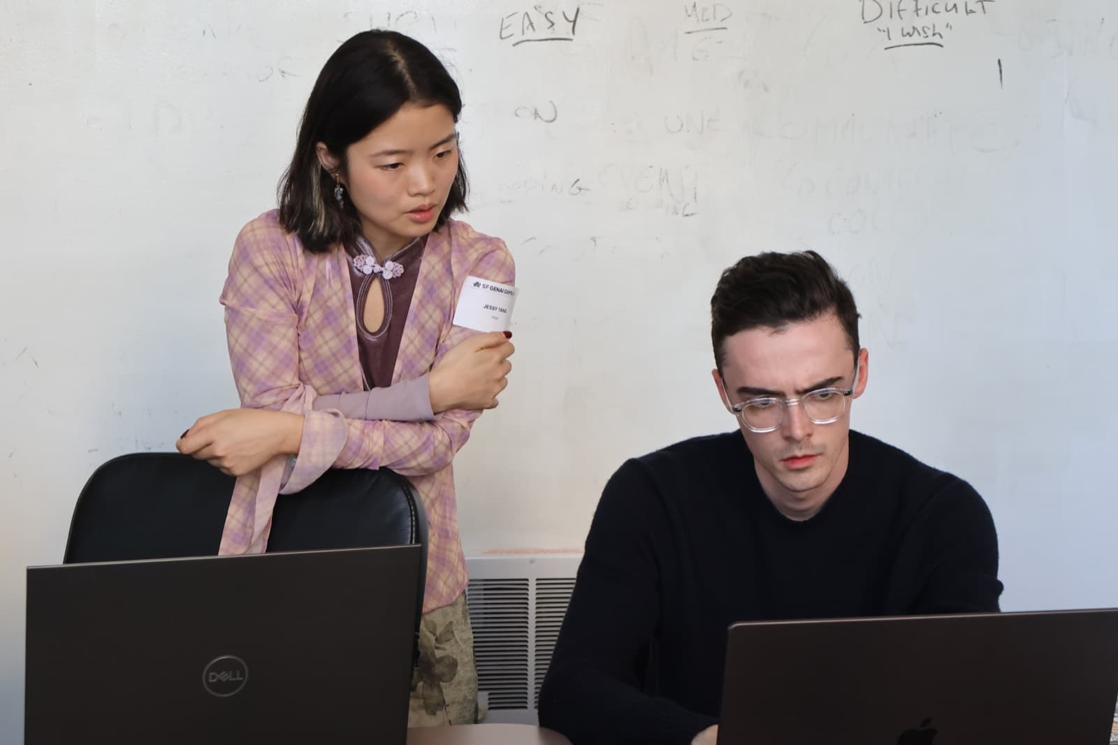 Team at a hackathon