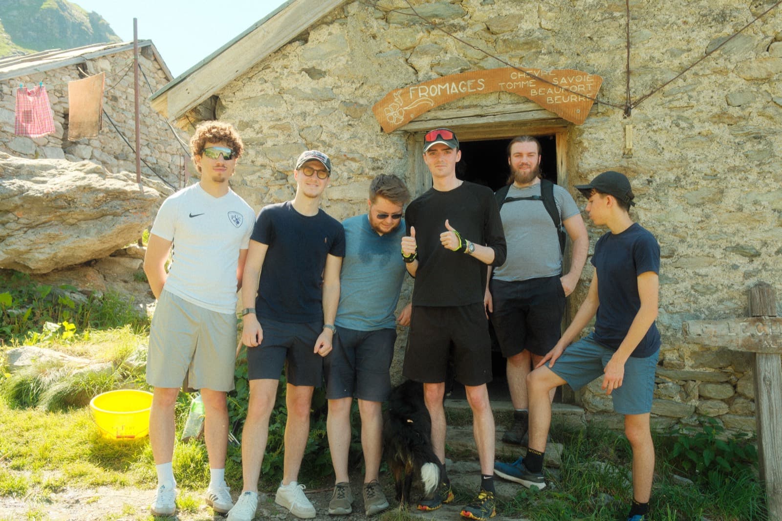 The Arcade team on a mountain