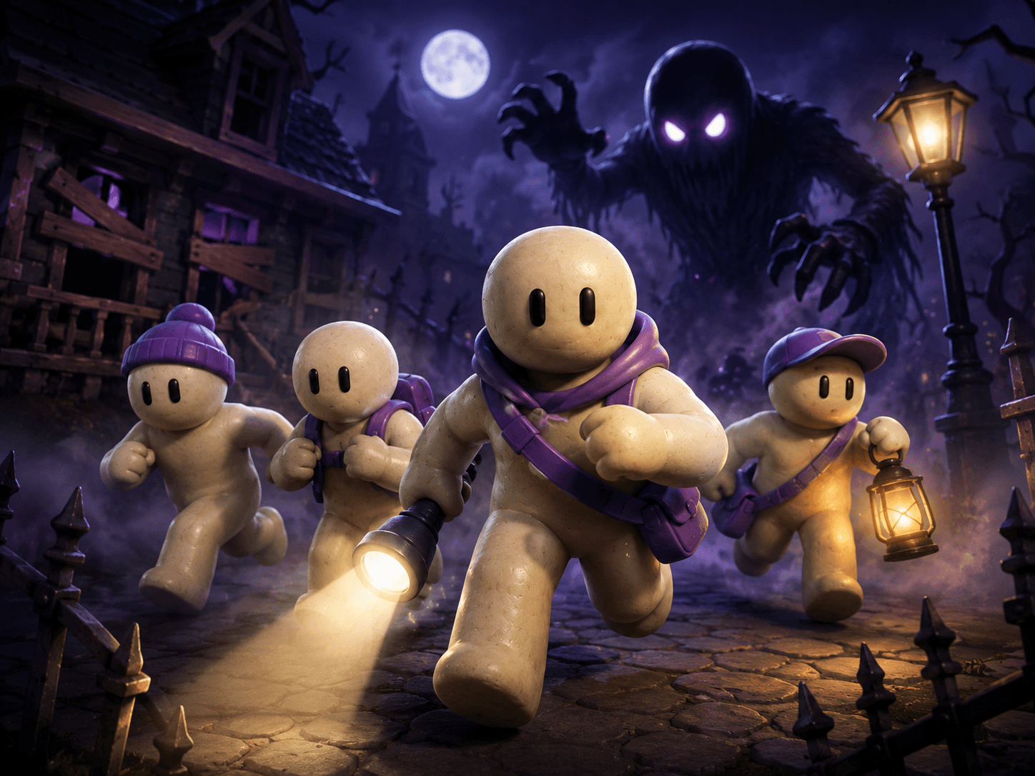 A spooky night world